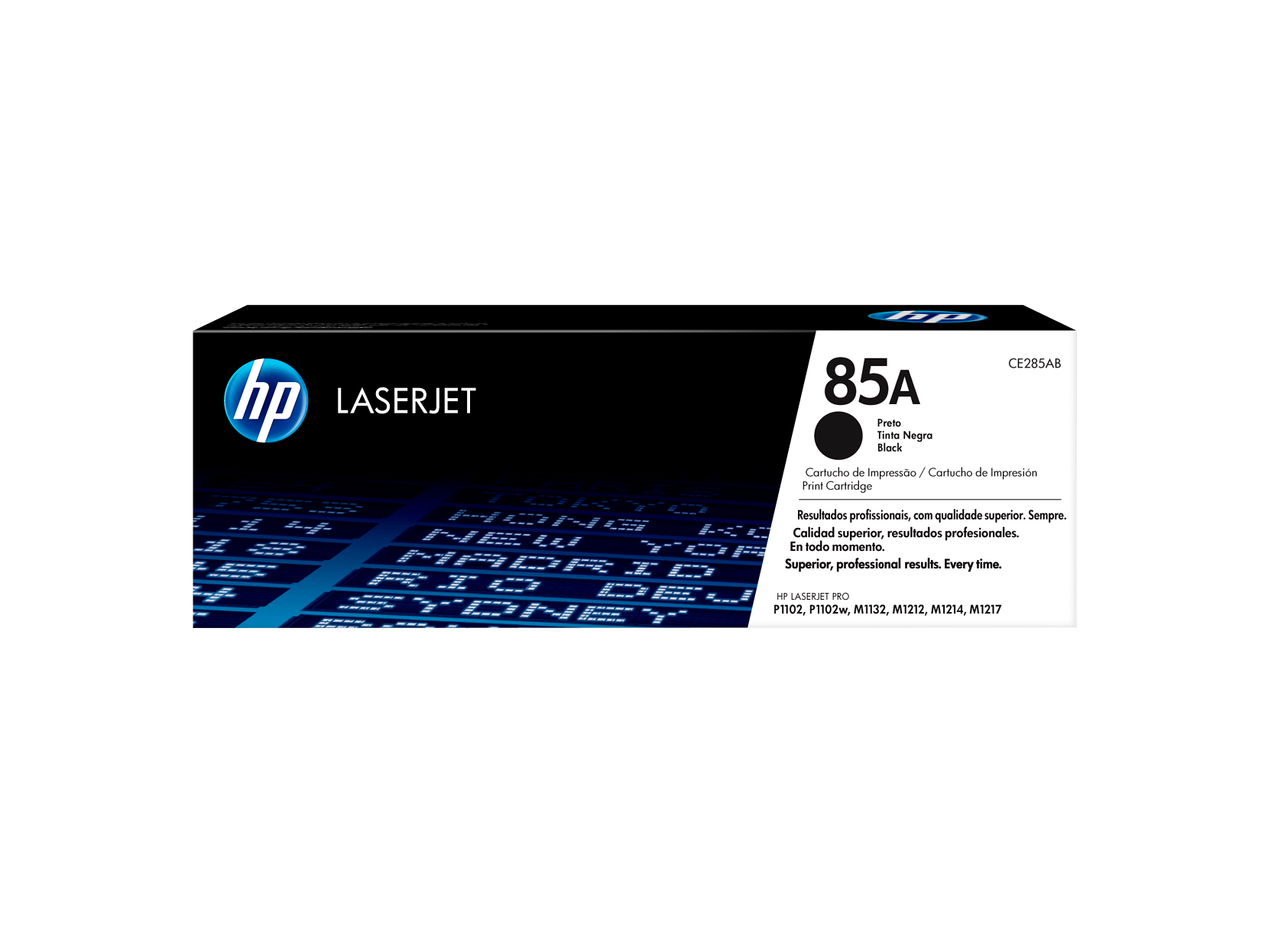 HP 85A Black Original LaserJet Toner Cartridge, CE285A