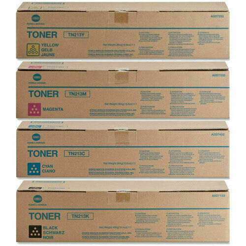 Konica Minolta C454 TN512 Set CMYK High Yield Toner Cartridge BizHub Same Day Delivery - Free Shipping